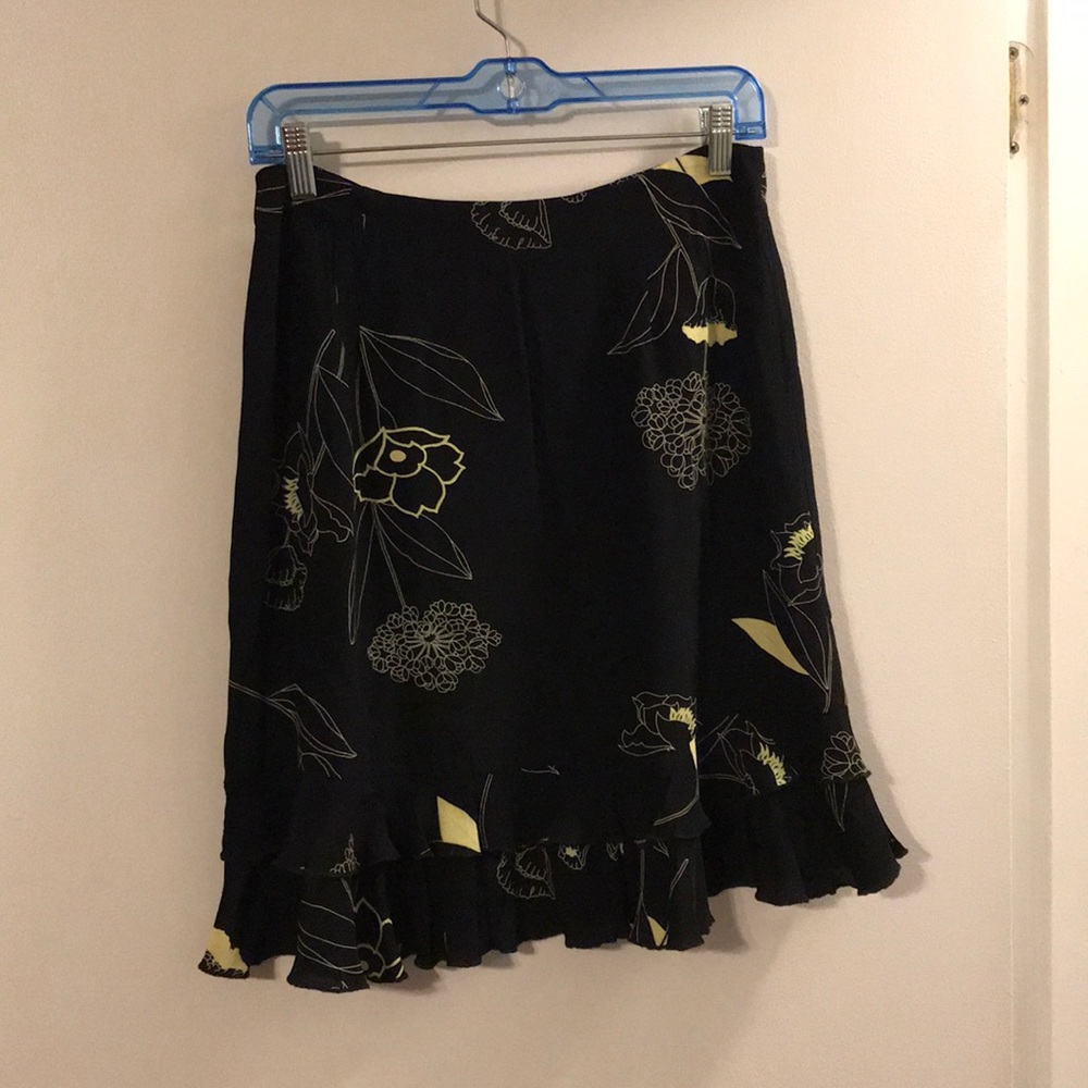 Rosebud black/cream skirt